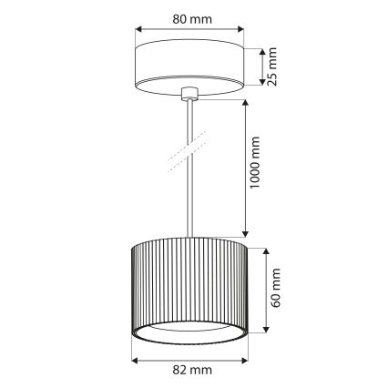 Brilagi - LED RGB+CCT zatemnjiv lestenec na kablu STRIPY 1xGX53/14W/230V 2700-6500K Wi-Fi Tuya bela