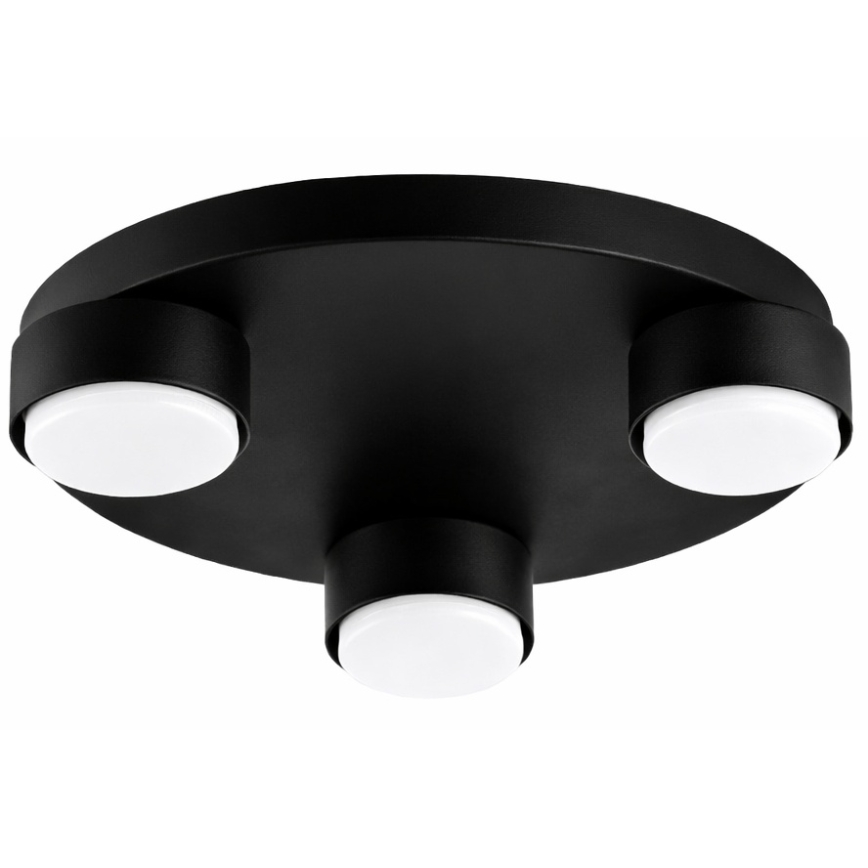 Brilagi - LED RGB+CCT zatemnljivo stropno svetilo MONO 3xGX53/14W/230V 2700–6500K Wi‑Fi Tuya, premer 30 cm, v črni barvi