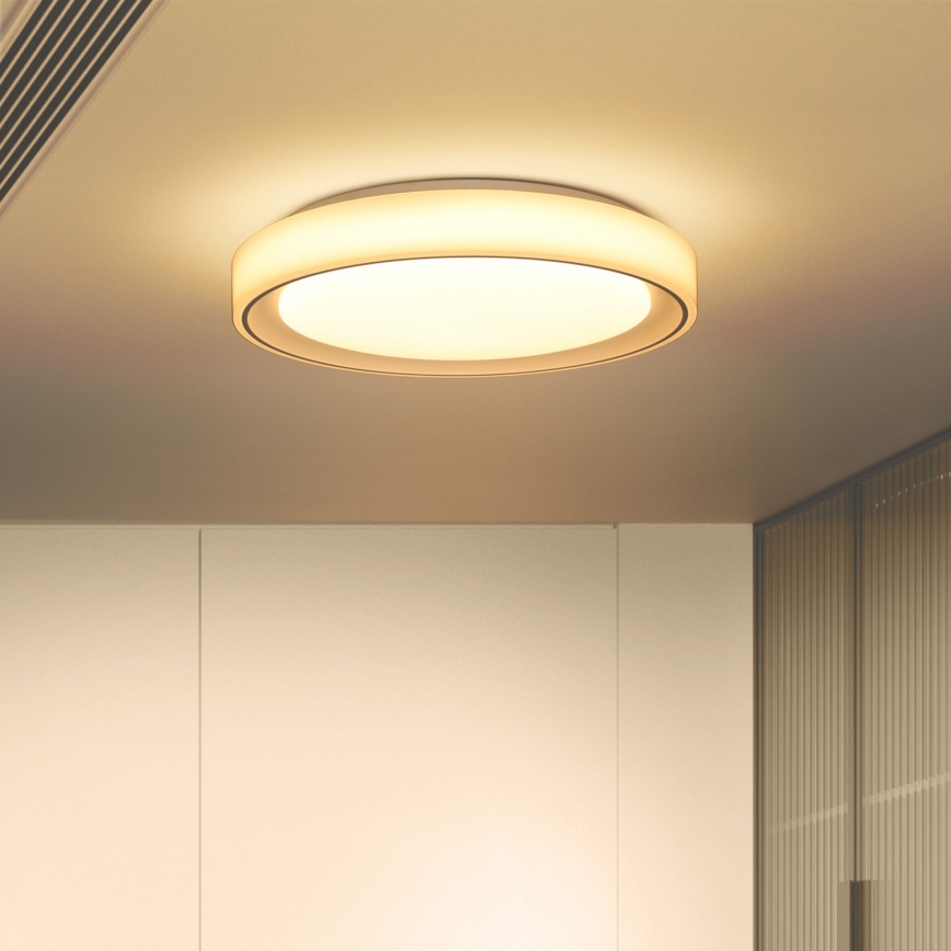 Brilagi - LED RGB Zatemnljivo stropno svetilo FLOCO LED/30W/230V Ø 39,5 cm 3000-6500K Wi-Fi Tuya + LED/6W + daljinski upravljalnik