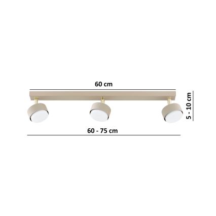 Brilagi - LED RGB+CCT zatemnjevalno točkovno svetilo MONO 3xGX53/14W/230V 2700-6500K Wi-Fi Tuya bežna