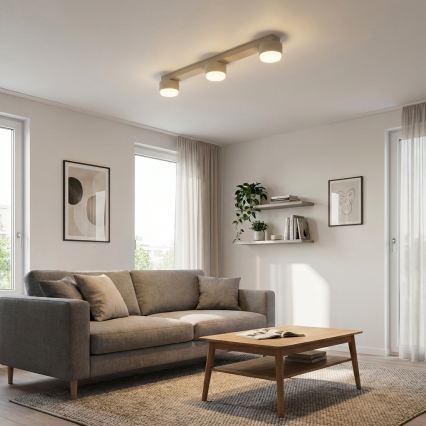 Brilagi - LED RGB+CCT zatemljivo točkovno svetilo MONO 3xGX53/14W/230V 2700-6500K Wi-Fi Tuya bež