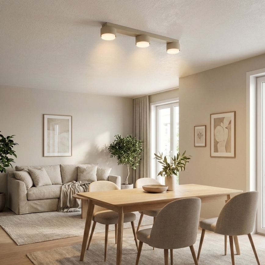 Brilagi - LED RGB+CCT zatemljivo točkovno svetilo MONO 3xGX53/14W/230V 2700-6500K Wi-Fi Tuya bež