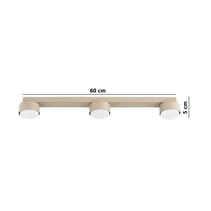 Brilagi - LED RGB+CCT zatemljivo točkovno svetilo MONO 3xGX53/14W/230V 2700-6500K Wi-Fi Tuya bež