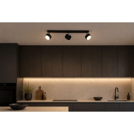 Brilagi - LED RGB+CCT zatemnljivo točkovno svetilo MONO 3xGX53/14W/230V 2700-6500K Wi-Fi Tuya črna