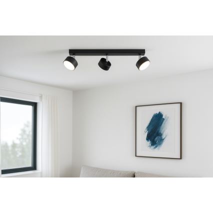 Brilagi - LED RGB+CCT zatemnljivo točkovno svetilo MONO 3xGX53/14W/230V 2700-6500K Wi-Fi Tuya črna