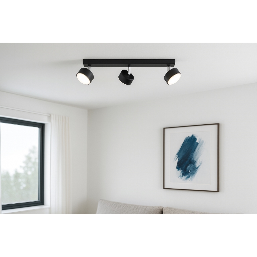 Brilagi - LED RGB+CCT zatemnljivo točkovno svetilo MONO 3xGX53/14W/230V 2700-6500K Wi-Fi Tuya črna