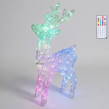 BRILAGI - LED RGBIC Zunanja božična dekoracija LED/6W/230V 90 cm IP44 sob + daljinski upravljalnik