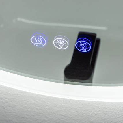 Brilagi - LED RGBW ogrevano kopalniško ogledalo CLARA PRO LED/18,5W/230V, premer 60 cm, IP44, CRI 90, zatemnljivo + CCT