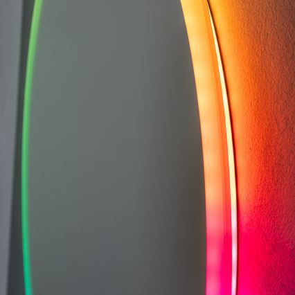 Brilagi - LED RGBW ogrevano kopalniško ogledalo CLARA PRO LED/18,5W/230V, premer 60 cm, IP44, CRI 90, zatemnljivo + CCT