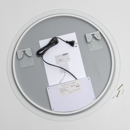 Brilagi - LED RGBW ogrevano kopalniško ogledalo CLARA PRO LED/18,5W/230V, premer 60 cm, IP44, CRI 90, zatemnljivo + CCT