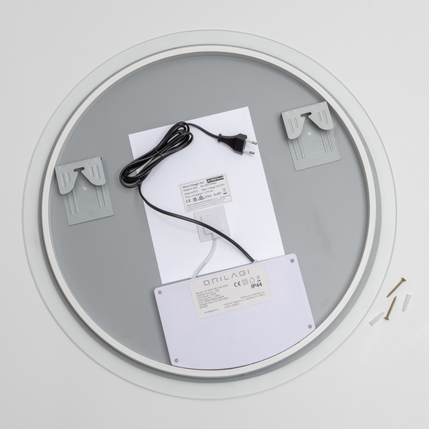 Brilagi - LED RGBW ogrevano kopalniško ogledalo CLARA PRO LED/18,5W/230V, premer 60 cm, IP44, CRI 90, zatemnljivo + CCT