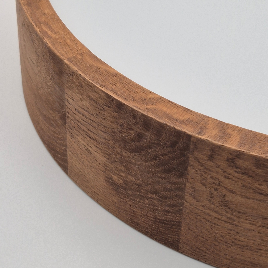 Brilagi - LED RGBW zatemnjiva stropna svetilka CARVALHO 2xE27/15W/230V 2700-6500K Wi-Fi hrast premer 37,5 cm