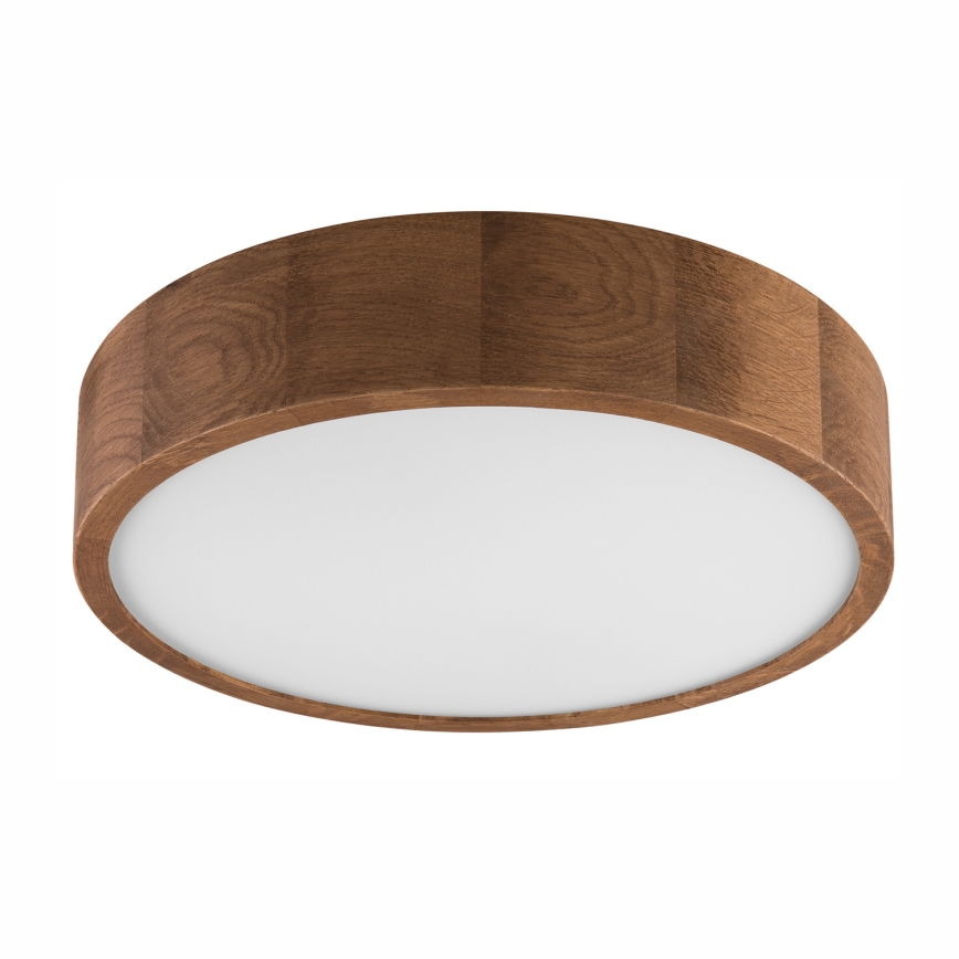 Brilagi - LED RGBW zatemnjiva stropna svetilka CARVALHO 2xE27/9W/230V 2700-6500K Wi-Fi hrast premer 37,5 cm