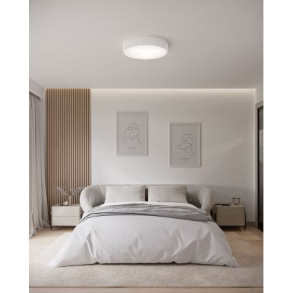 Brilagi - LED RGBW zatemnljivo stropno svetilo CLARE 3xE27/9W/230V 2700-6500K, premer 40 cm, Wi-Fi, belo