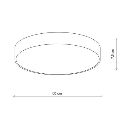 Brilagi - LED RGBW zatemnjivo stropno svetilo CLARE 4xE27/9W/230V 2700-6500K premer 50 cm Wi-Fi bež