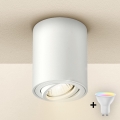 Brilagi - LED RGBW točkovna svetilka MIA z možnostjo zatemnitve 1xGU10/4,8W/230V 3000K 100x80 mm, bela + z daljinskim upravljalnikom