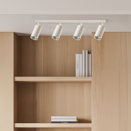 Brilagi - LED RGBW točkovno svetilo SELE DIAMANT 4xGU10/4,8W/230V 3000K, belo, z možnostjo zatemnitve + daljinski upravljalnik