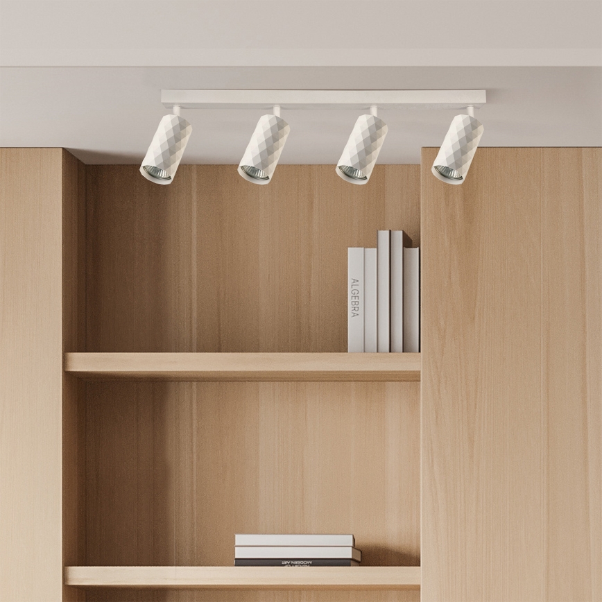 Brilagi - LED RGBW točkovno svetilo SELE DIAMANT 4xGU10/4,8W/230V 3000K, belo, z možnostjo zatemnitve + daljinski upravljalnik