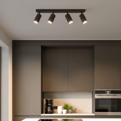 Brilagi - LED RGBW zatemnljivo točkovno svetilo SELE MODERN 4xGU10/6,5W/230V 2700-6500K Wi-Fi črna