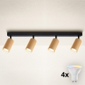 Brilagi - LED RGBW točkovno svetilo z možnostjo zatemnitve SELE MODERN 4xGU10/4,8W/230V 3000K zlato + daljinski upravljalnik