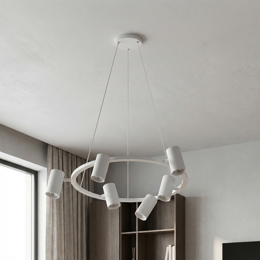 Brilagi - LED RGBW zatemljiv lestenec na kablu SELE 6xGU10/6,5W/230V 2700-6500K bela + daljinski upravljalnik