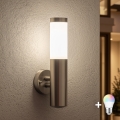 BRILAGI - LED RGBW z možnostjo zatemnitve zunanja stenska svetilka ELIA 1xE27/6,5W/230V 2700-6500K IP44 Wi-Fi matni krom
