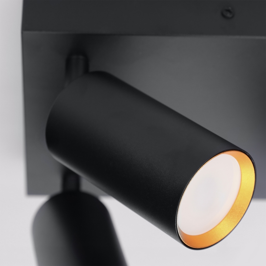 Brilagi - LED RGBW zatemnljivo točkovno svetilo SELE SQUARE 4xGU10/6,5W/230V 2700-6500K črno/zlato