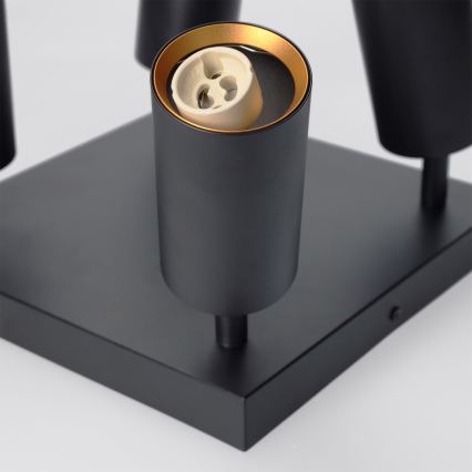 Brilagi - LED RGBW zatemnljivo točkovno svetilo SELE SQUARE 4xGU10/6,5W/230V 2700-6500K črno/zlato