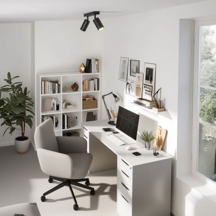 Brilagi - LED RGBW zatemnljivo točkovno svetilo SELE 2xGU10/6W/230V 3000K črna/zlata + daljinski upravljalnik