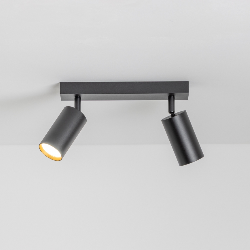 Brilagi - LED RGBW zatemnljivo točkovno svetilo SELE 2xGU10/6W/230V 3000K črna/zlata + daljinski upravljalnik