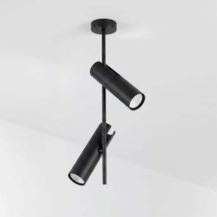Brilagi - LED RGBW zatemljiv lestenec na drogu BRANCH 2xGU10/6,5W/230V 2700-6500K črna
