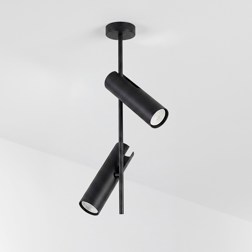 Brilagi - LED RGBW zatemljiv lestenec na drogu BRANCH 2xGU10/6,5W/230V 2700-6500K črna