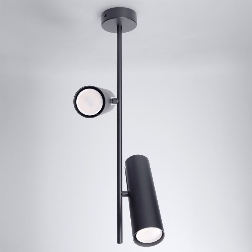 Brilagi - LED RGBW zatemljiv lestenec na drogu BRANCH 2xGU10/6,5W/230V 2700-6500K črna
