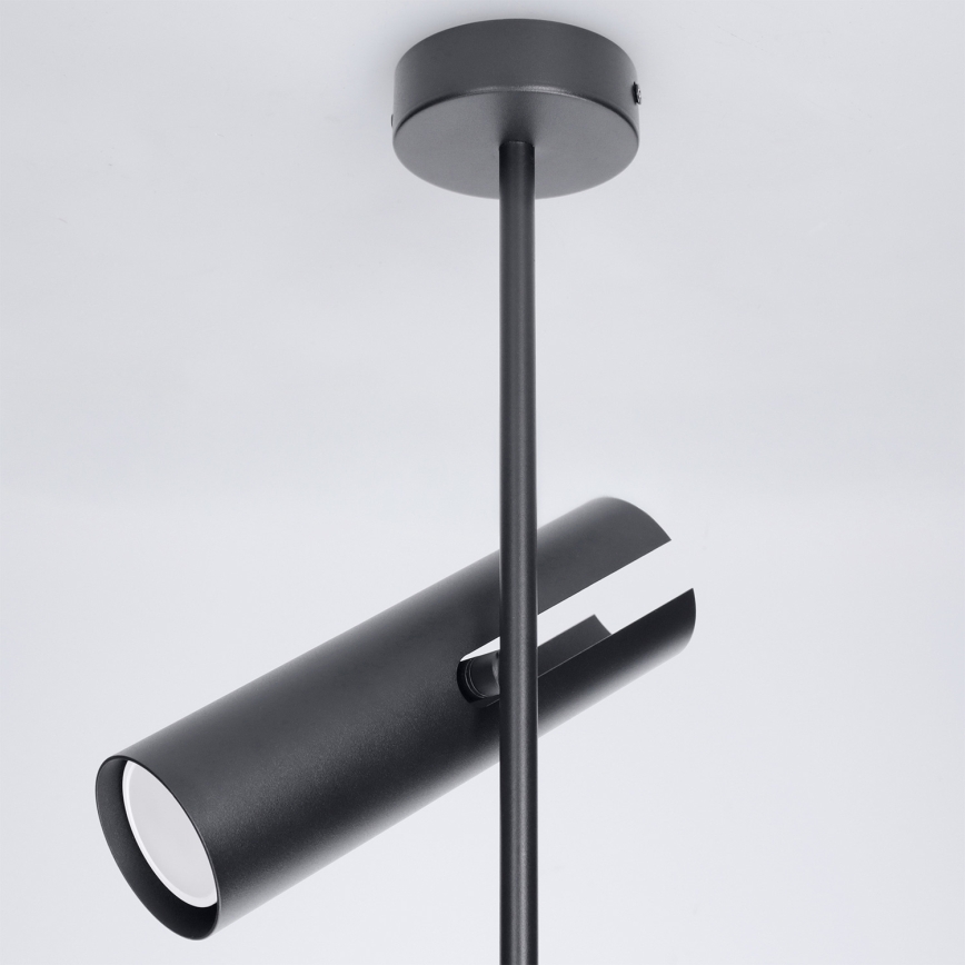 Brilagi - LED RGBW zatemljiv lestenec na drogu BRANCH 2xGU10/6,5W/230V 2700-6500K črna