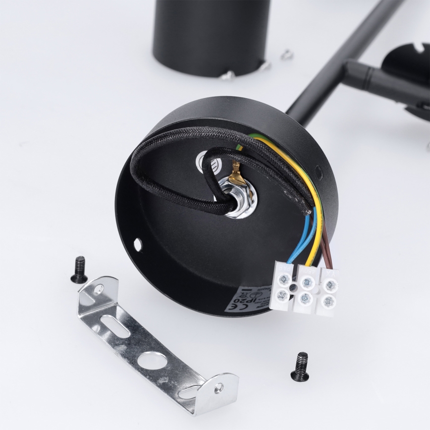Brilagi - LED RGBW zatemljiv lestenec na drogu BRANCH 2xGU10/6,5W/230V 2700-6500K črna