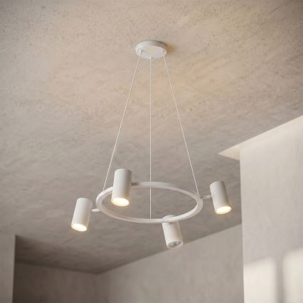 Brilagi - LED RGBW zatemljiv viseči lestenec na jekleni vrvici SELE 4xGU10/6,5W/230V 2700-6500K bel