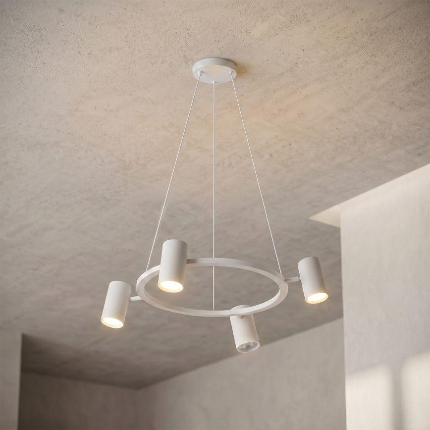Brilagi - LED RGBW zatemljiv viseči lestenec na jekleni vrvici SELE 4xGU10/6,5W/230V 2700-6500K bel