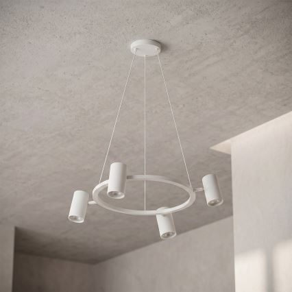 Brilagi - LED RGBW zatemljiv viseči lestenec na jekleni vrvici SELE 4xGU10/6,5W/230V 2700-6500K bel