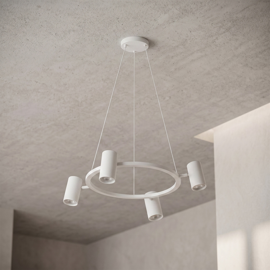 Brilagi - LED RGBW zatemljiv viseči lestenec na jekleni vrvici SELE 4xGU10/6,5W/230V 2700-6500K bel