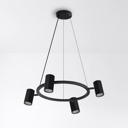 Brilagi - LED RGBW lestenec na kablu SELE z zatemnitvijo 4xGU10/6,5W/230V 2700-6500K črna