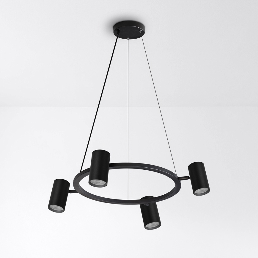 Brilagi - LED RGBW lestenec na kablu SELE z zatemnitvijo 4xGU10/6,5W/230V 2700-6500K črna