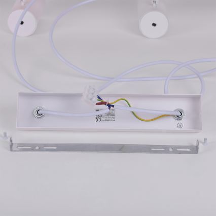 Brilagi - LED RGBW zatemljiv obesni lestenec na kablu SELE 6xGU10/6,5W/230V 2700-6500K bela/hrastov dekor + daljinski upravljalnik