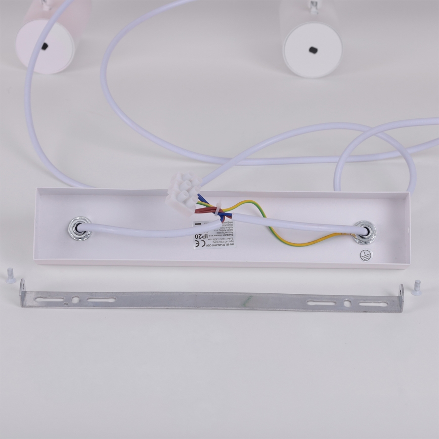 Brilagi - LED RGBW zatemljiv obesni lestenec na kablu SELE 6xGU10/6,5W/230V 2700-6500K bela/hrastov dekor + daljinski upravljalnik