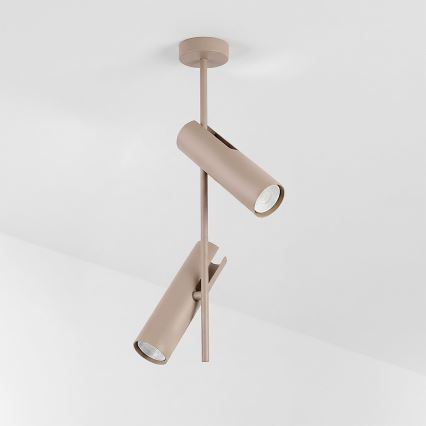 Brilagi - LED RGBW zatemljiv lestenec na palici BRANCH 2xGU10/6,5W/230V 2700-6500K bež