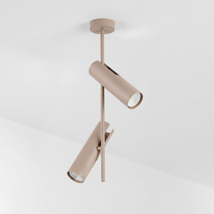 Brilagi - LED RGBW zatemljiv lestenec na palici BRANCH 2xGU10/6,5W/230V 2700-6500K bež