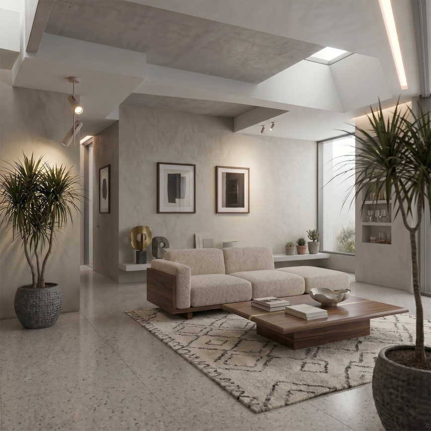 Brilagi - LED RGBW zatemljiv lestenec na palici BRANCH 2xGU10/6,5W/230V 2700-6500K bež