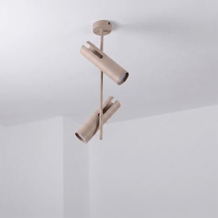 Brilagi - LED RGBW zatemljiv lestenec na palici BRANCH 2xGU10/6,5W/230V 2700-6500K bež