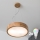 Brilagi - LED RGBW zatemljiv viseči lestenec CARVALHO 2xE27/9W/230V 2700-6500K Wi-Fi hrast premer 37 cm