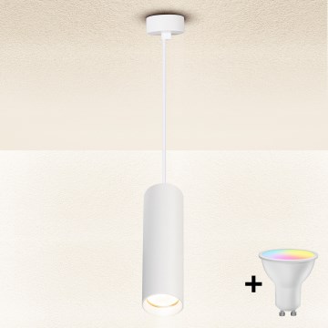 Brilagi - LED RGBW zatemljiv viseči lestenec na kablu SELE 1xGU10/4,8W/230V 3000K bela + daljinski upravljalnik