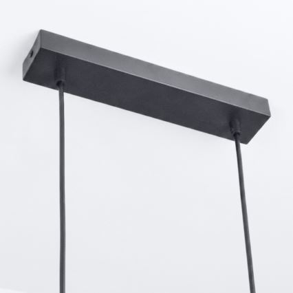 Brilagi - LED RGBW zatemljiv lestenec na kablu SELE 6xGU10/6,5W/230V 2700-6500K črna/dekor hrasta + daljinski upravljalnik